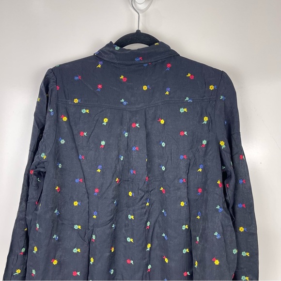 NEW Tuckernuck Floral Embroidered Callahan Shirt Dress Long Sleeve Size Small - Picture 10 of 11